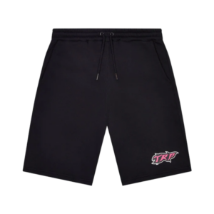 Trapstar TRP Flame Shorts – Black/Pink