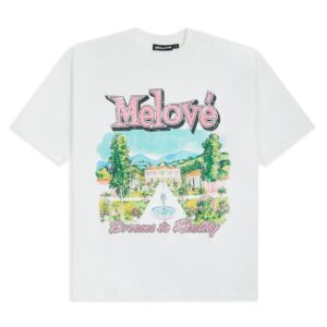MELOVÉ “Dreams To Reality” T‑Shirt – White