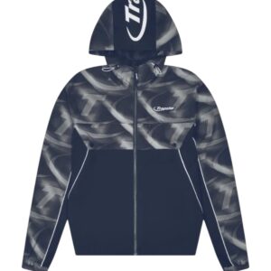 Trapstar Hyperdrive Print Windbreaker – Navy