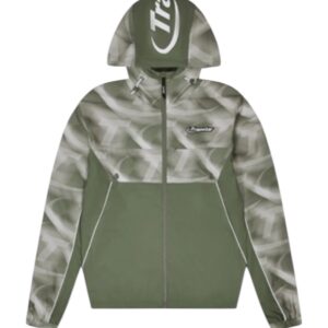 Trapstar Hyperdrive Print Windbreaker – Khaki