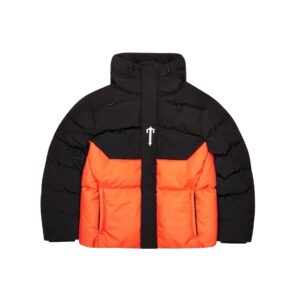 Trapstar Decoded Puffer Jacket – Black / Orange 